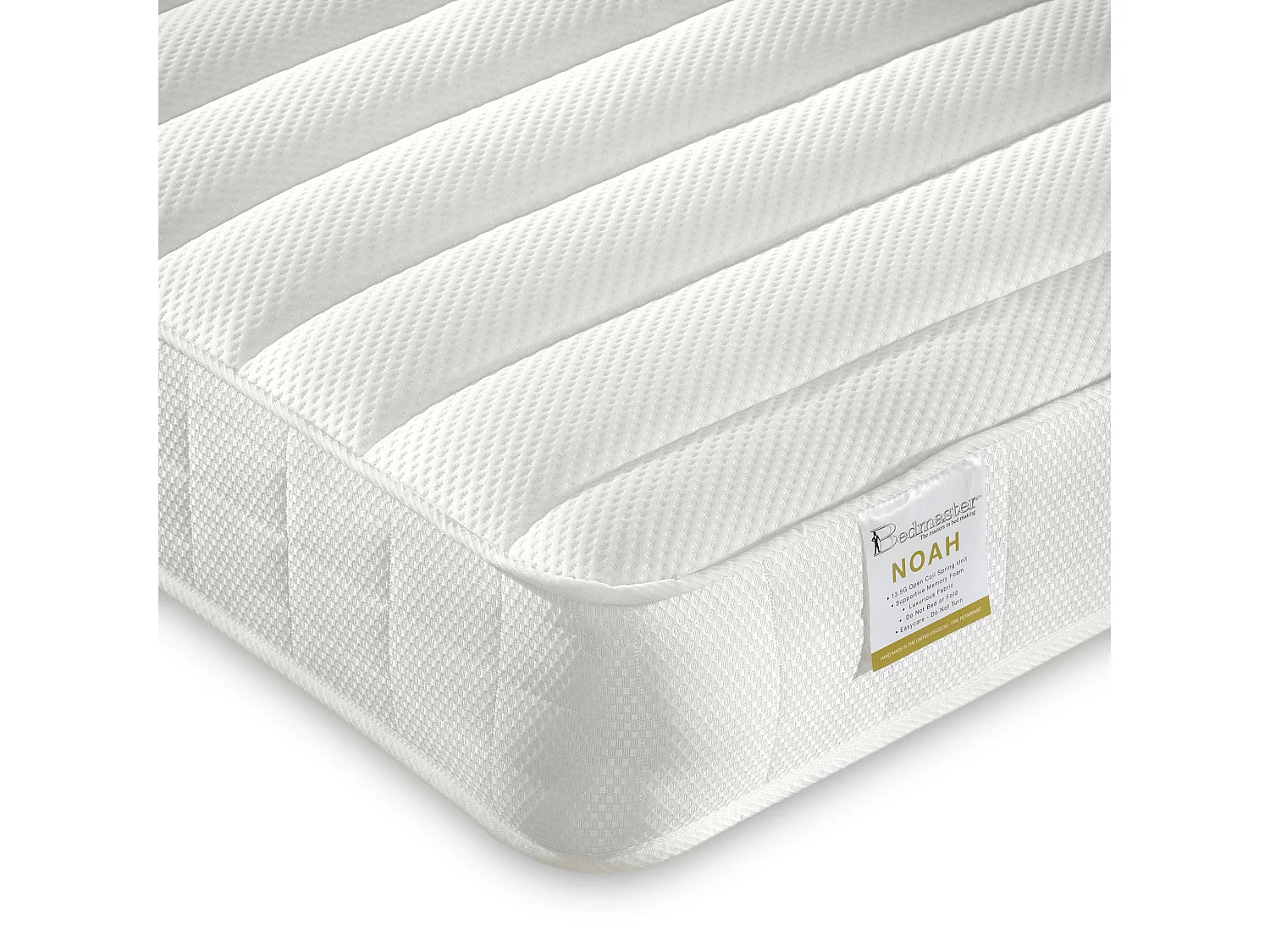 Icon White Wooden Bunk Bed With Memory Foam Mattresses