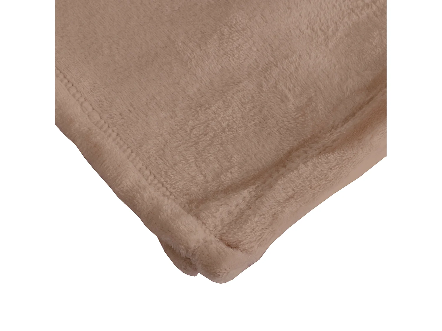 Couverture Plaid marron FLANBERG en Polyester - 180x220 cm - SACASA
