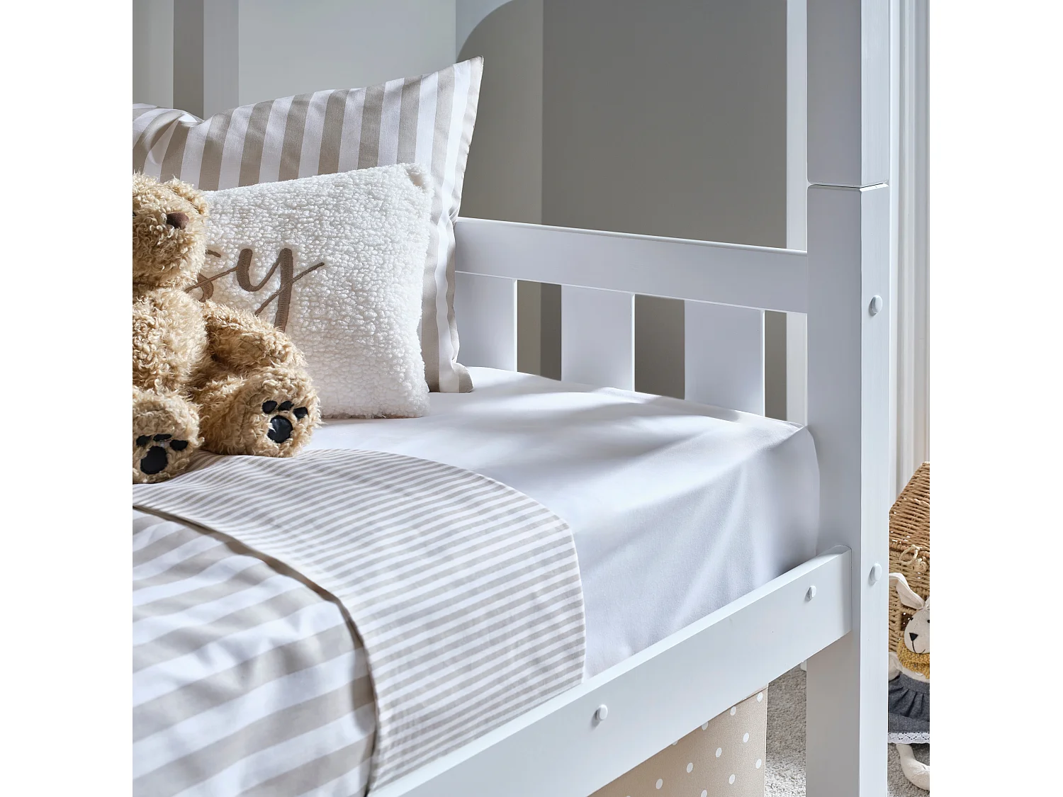 Icon White Wooden Bunk Bed