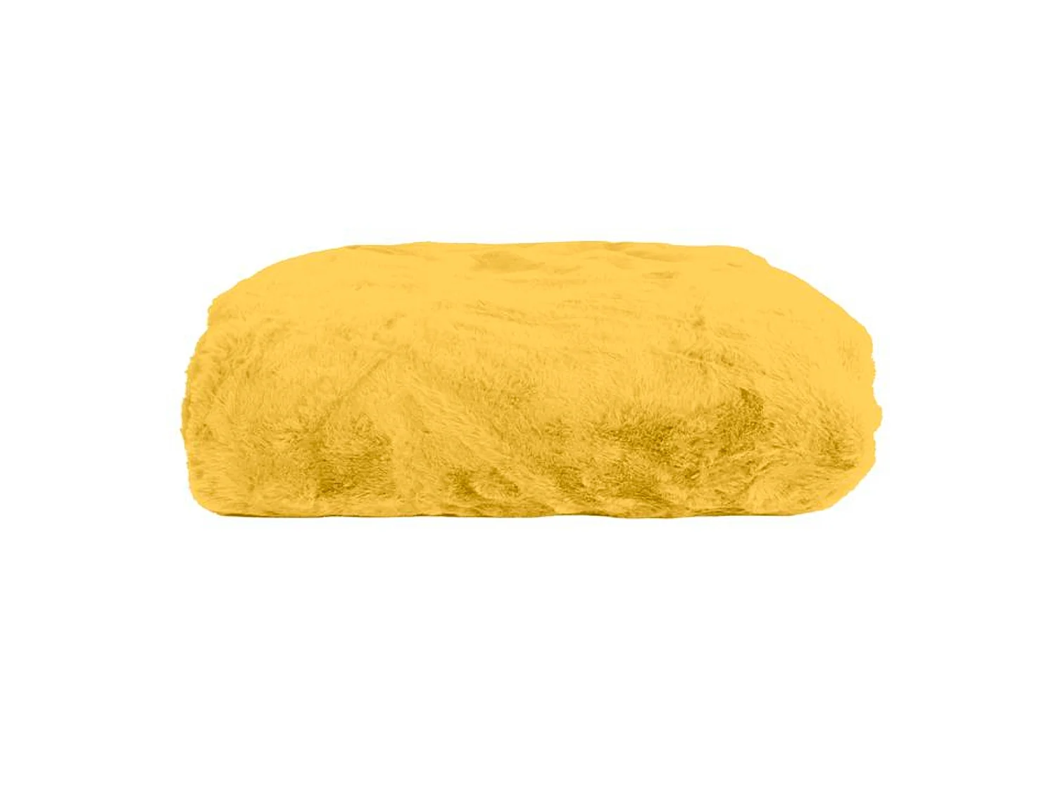 Couverture plaid jaune 130x170cm MINNOR - SACASA
