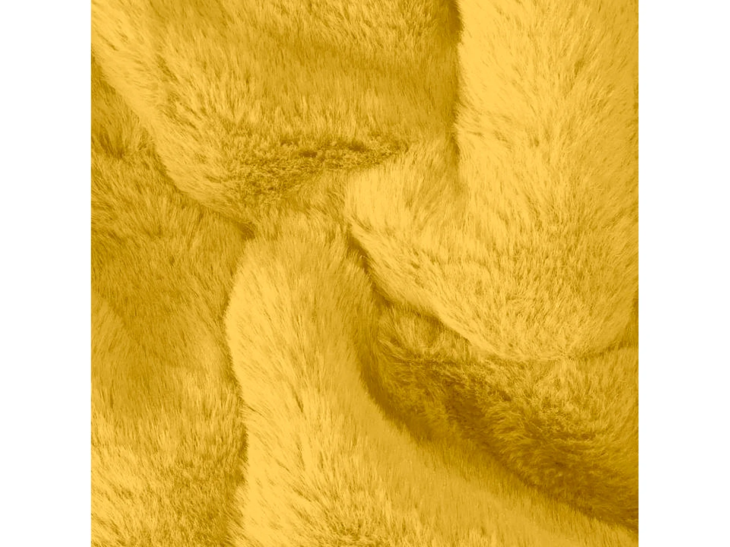Couverture plaid jaune 130x170cm MINNOR - SACASA