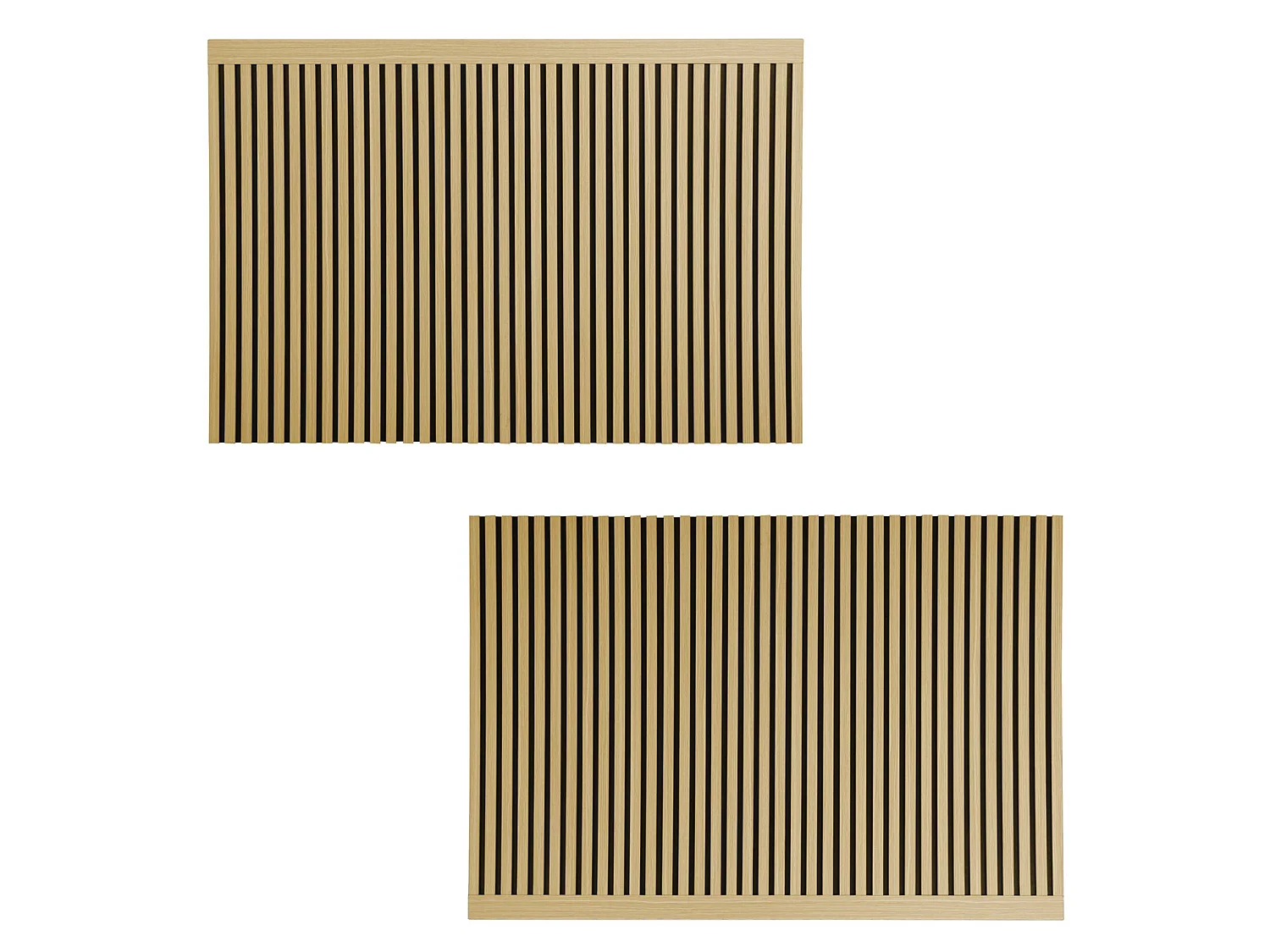 Tête de lit décor bois tasseaux décoratifs 140cm naturel - Heddo