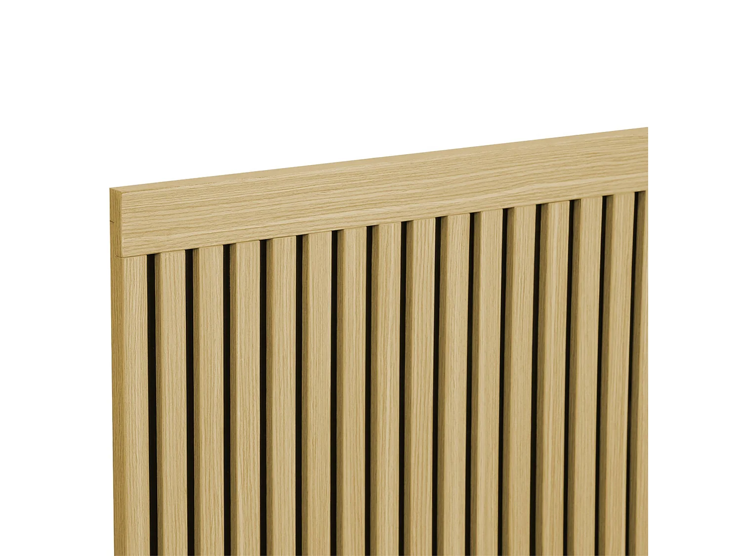 Tête de lit décor bois tasseaux décoratifs 140cm naturel - Heddo