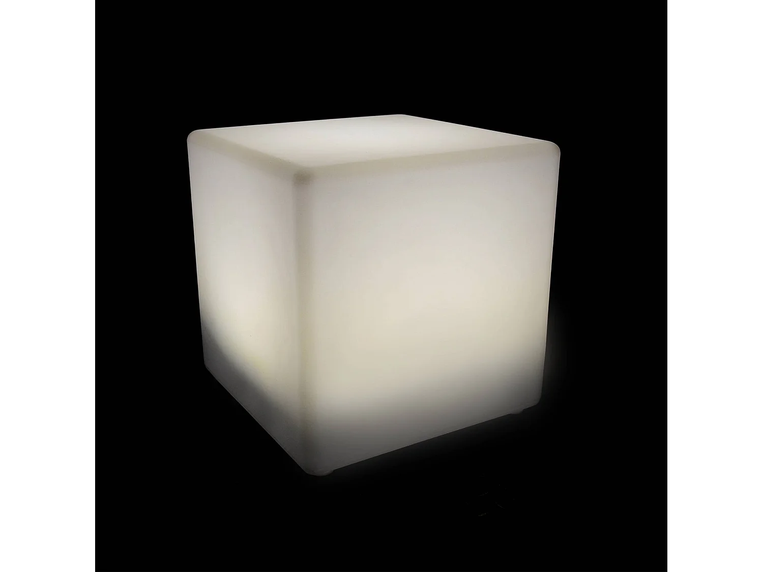 Lampada a cubo led colore bianco con batteria ricaricabile, bianco