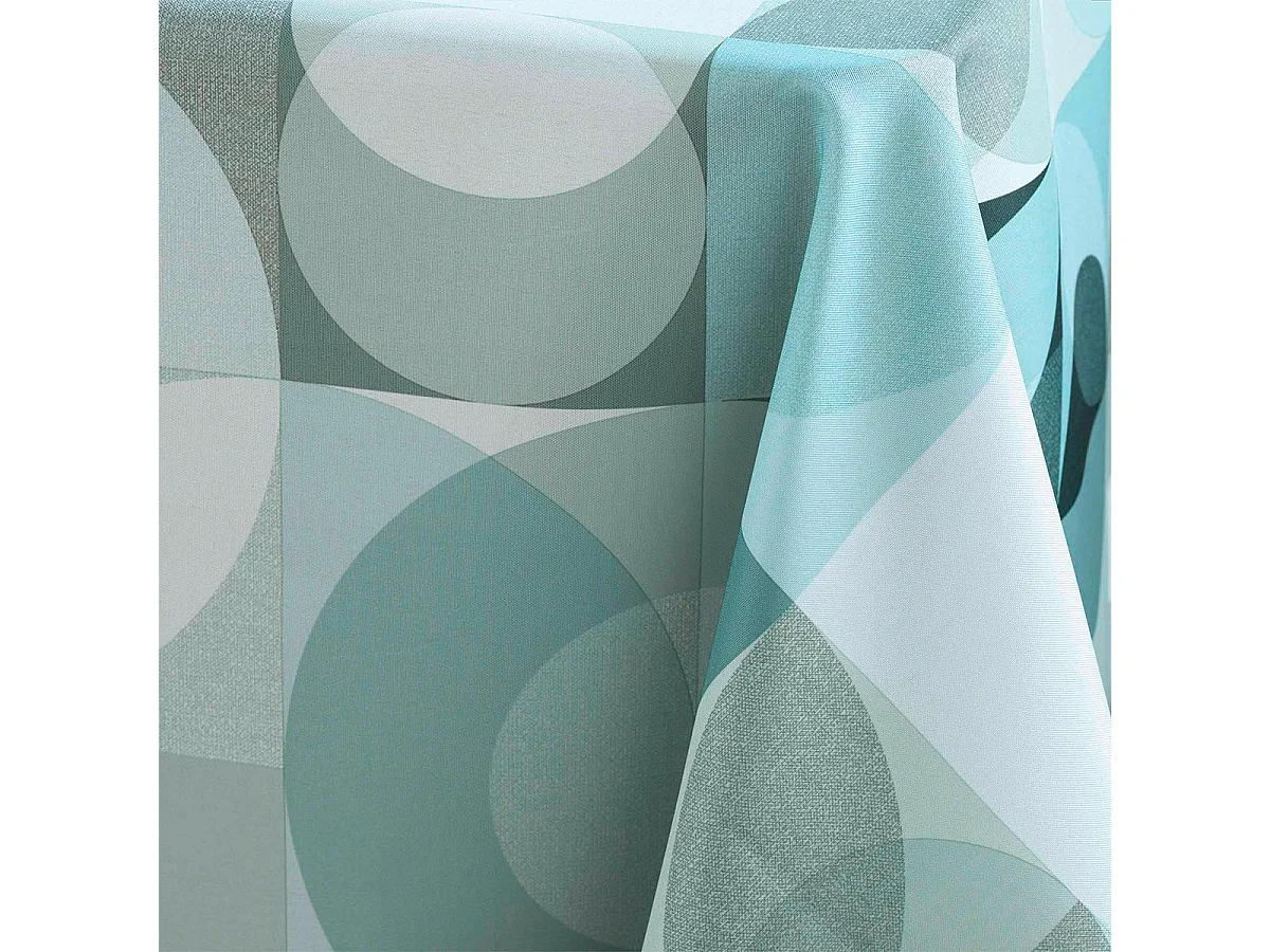 Nappe Antitache Imprimé "Tessouro" 150x240cm Sauge