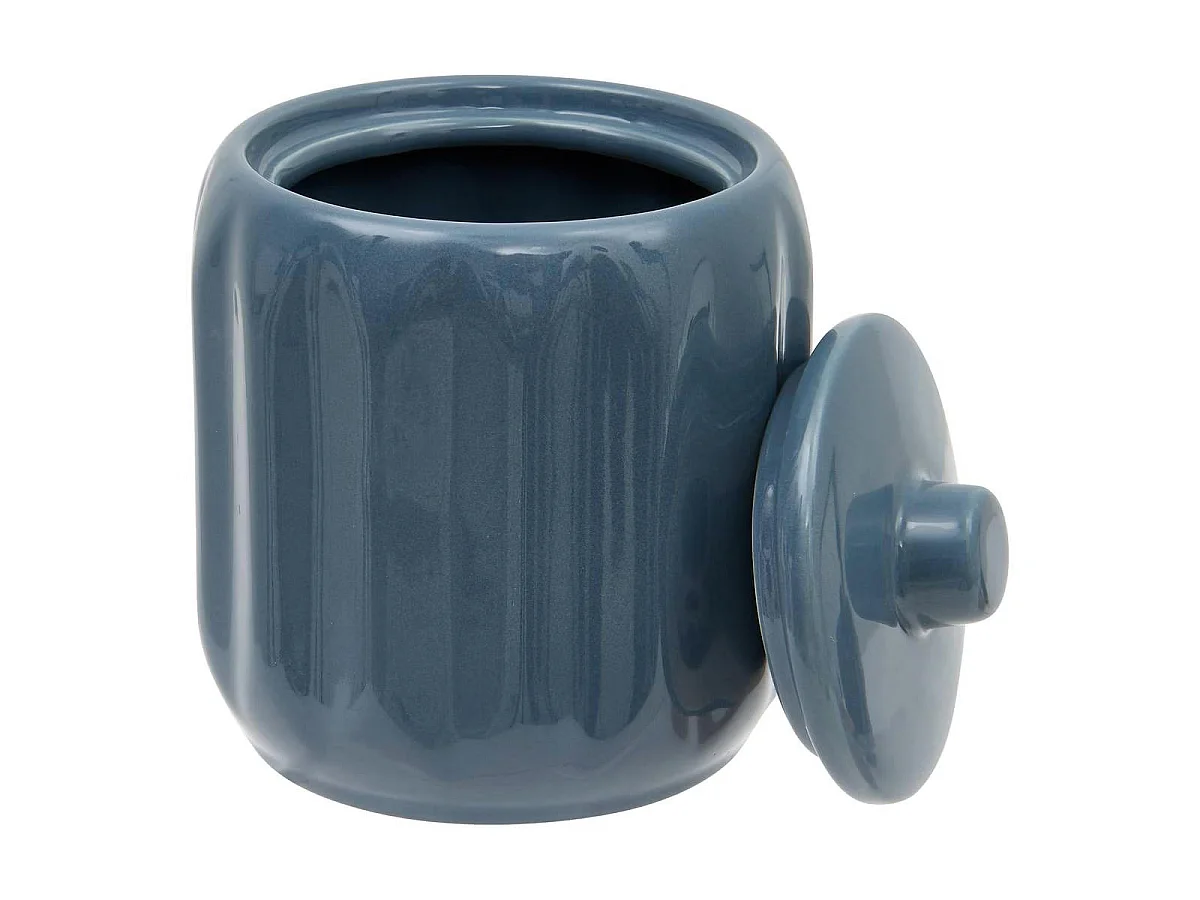 Pot à Cotons en Grès "Suny Colorama" 12cm Bleu