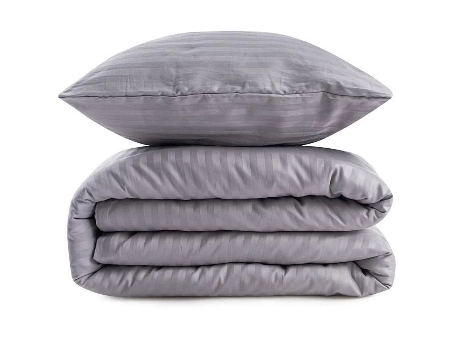 Luxe King Size Dekbedovertrek Set - 220 x 240 cm, 70% Polyester - Grijs