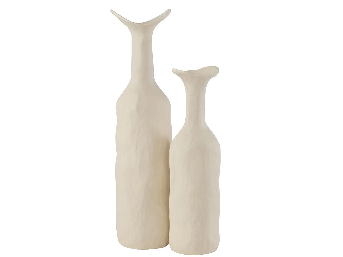 Vase Déco en Métal "Agra" 50cm Blanc