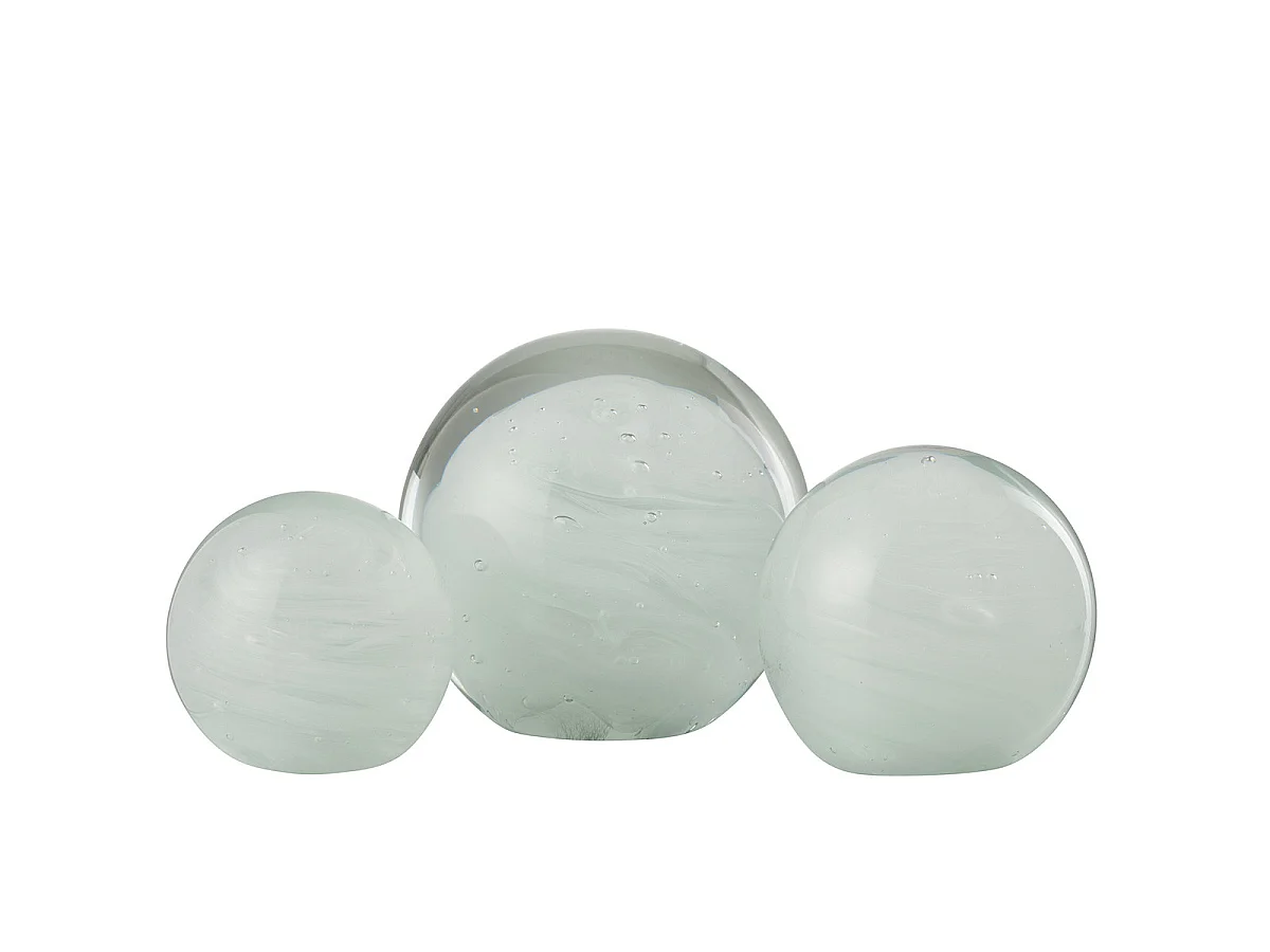 Presse-Papier en Verre "Twister" 11cm Blanc