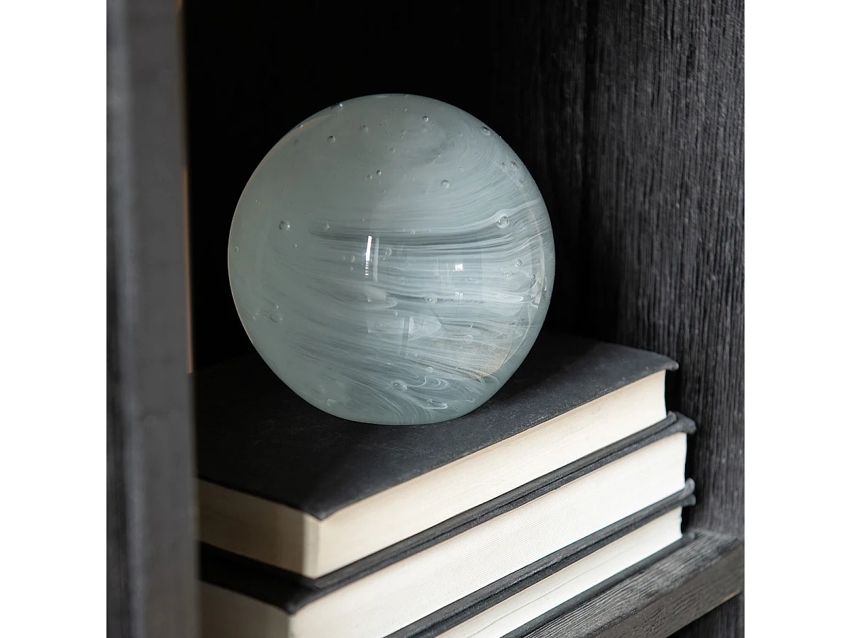 Presse-Papier en Verre "Twister" 11cm Blanc