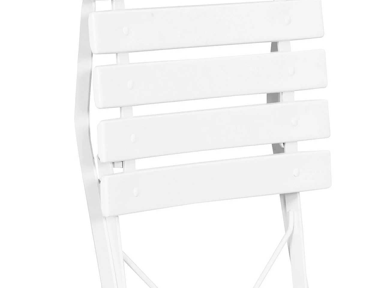 Avestar 3 pièces set bistro terrasse pliable blanc, métal rev. E
