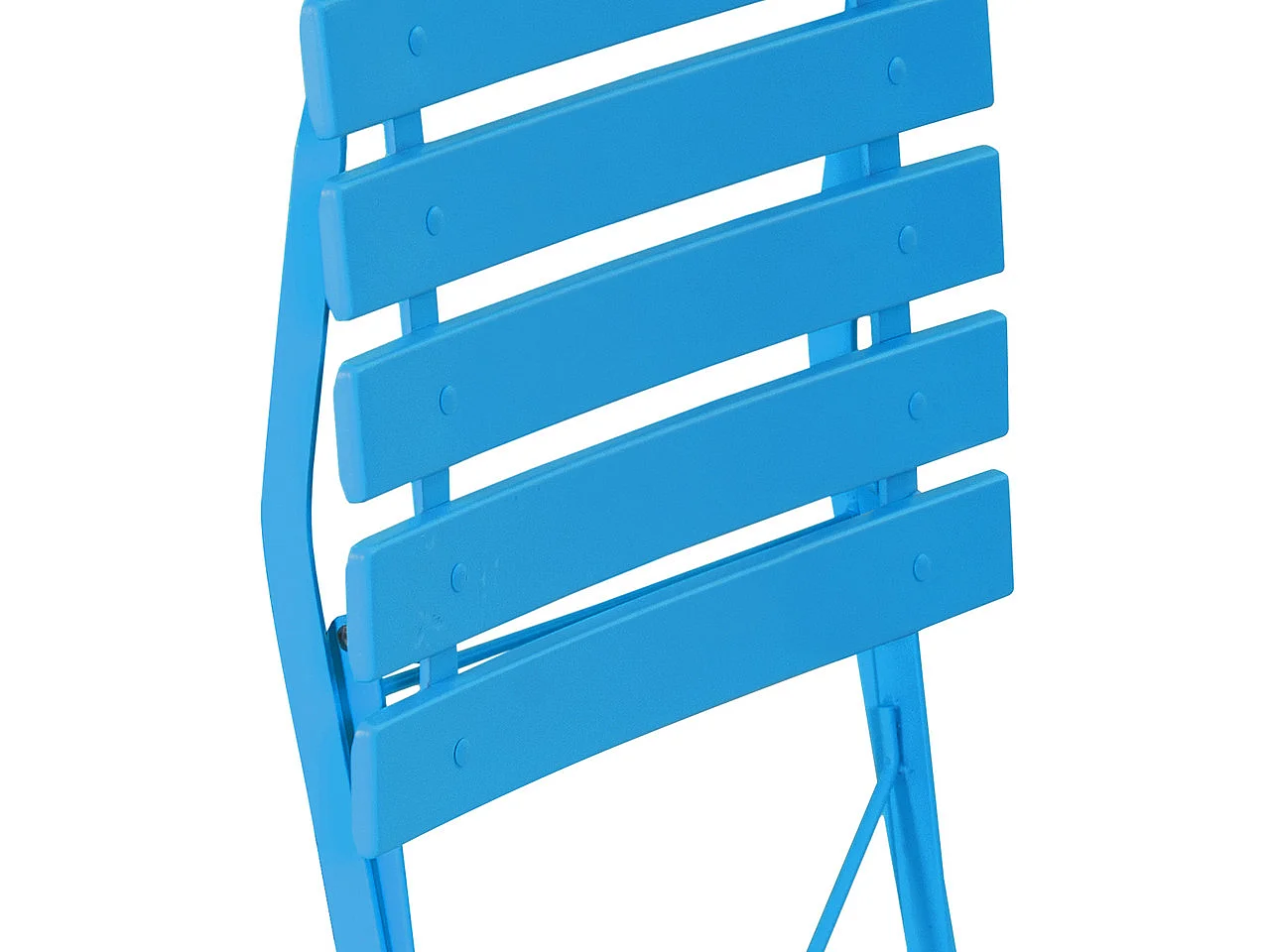Avestar 3 pièces set bistro terrasse pliable bleu, métal rev. E