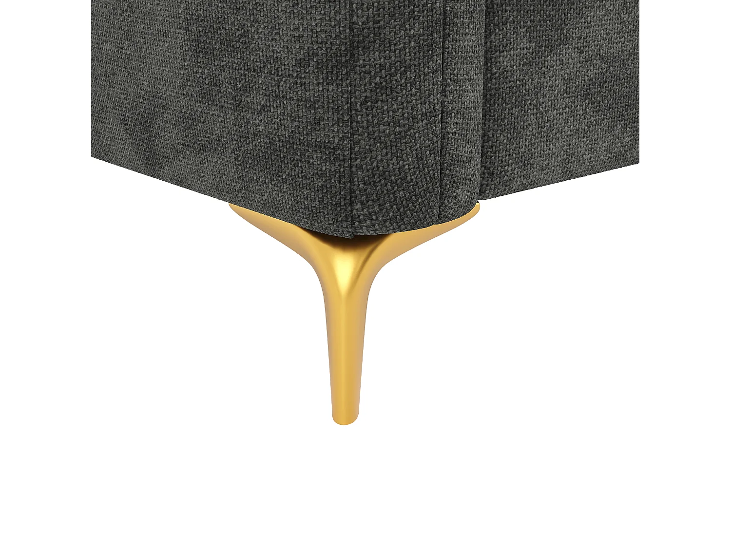 Canapé d'angle 4 places en forme de U 263 × 137 × 85 cm - avec 2 poufs de rangement et 2 coussins - tissu chenille - gris