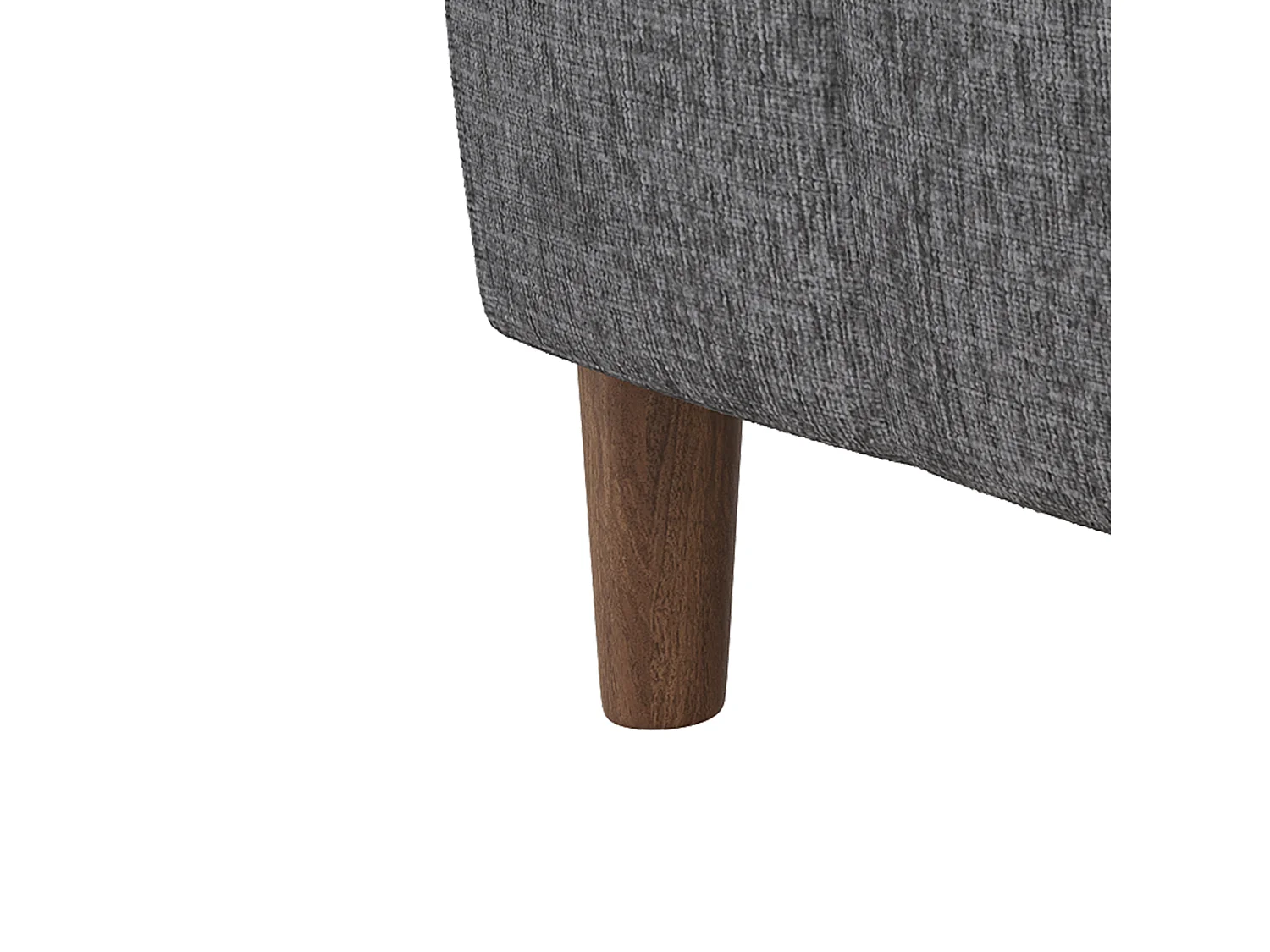 Canapé d'angle en L - Canapé 3 places - Port de chargement USB/Type-C - Poches latérales - Gris