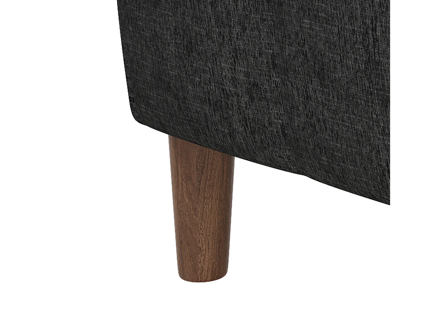 Canapé d'angle en L - Canapé 3 places - Port de chargement USB/Type-C - Poches latérales - Gris foncé