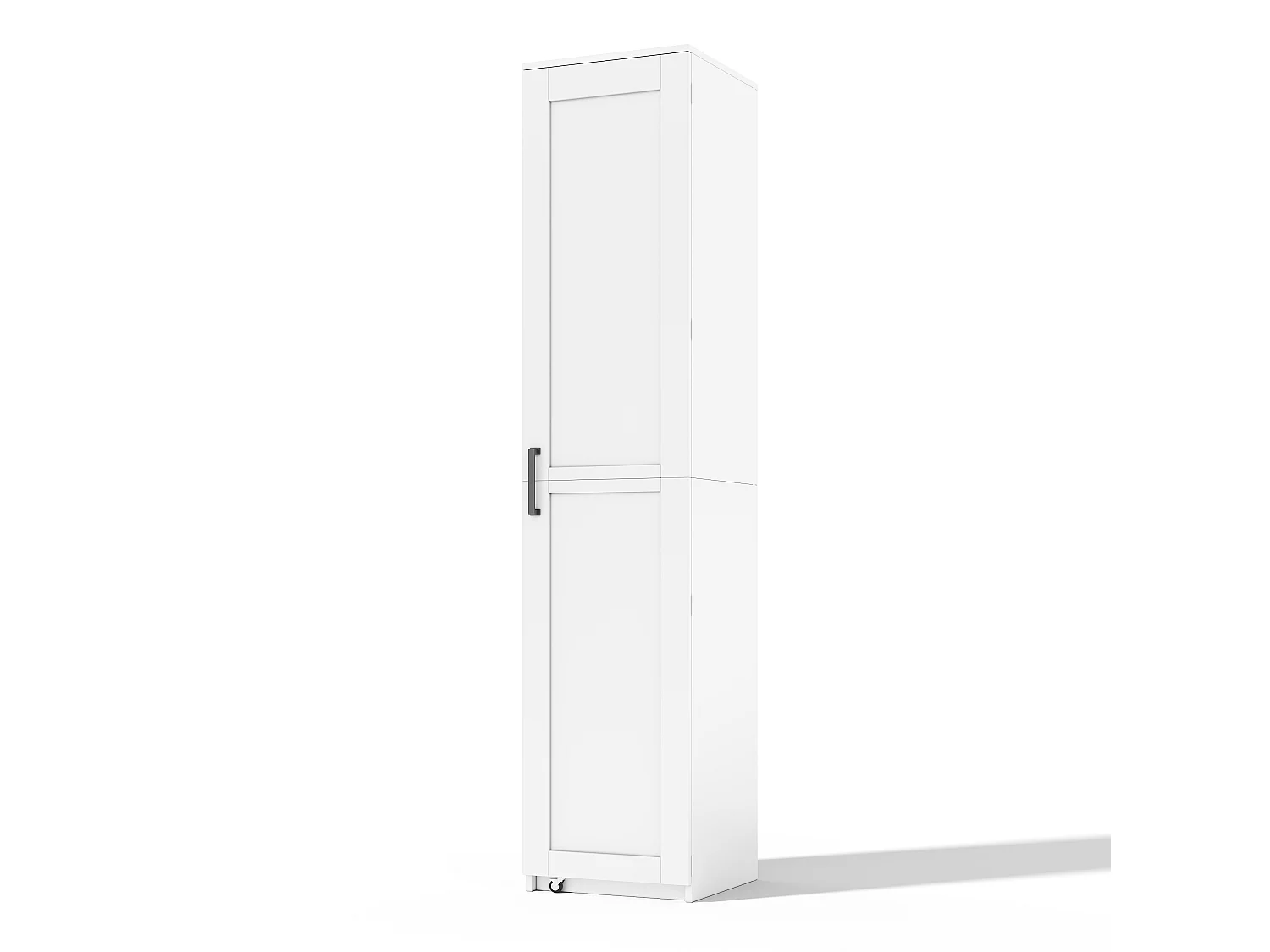 Mueble de cocina 40x40x183cm - con 1 puerta - estantes ajustables - con estante para especias - Blanco