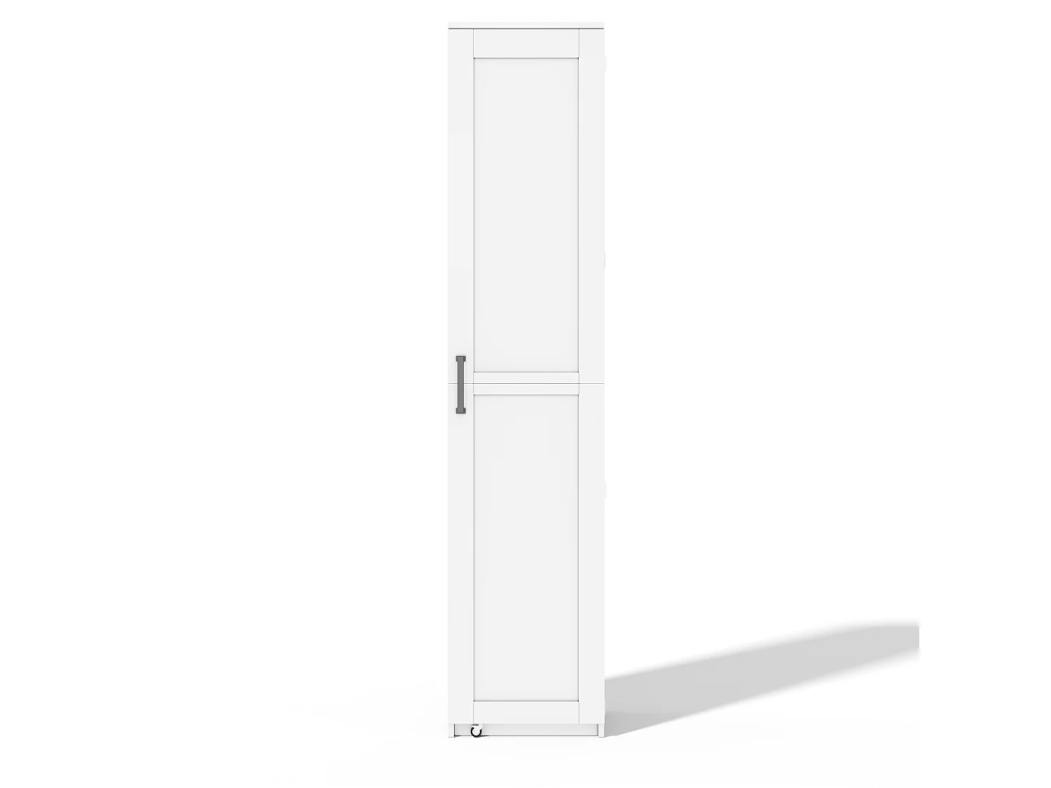 Mueble de cocina 40x40x183cm - con 1 puerta - estantes ajustables - con estante para especias - Blanco