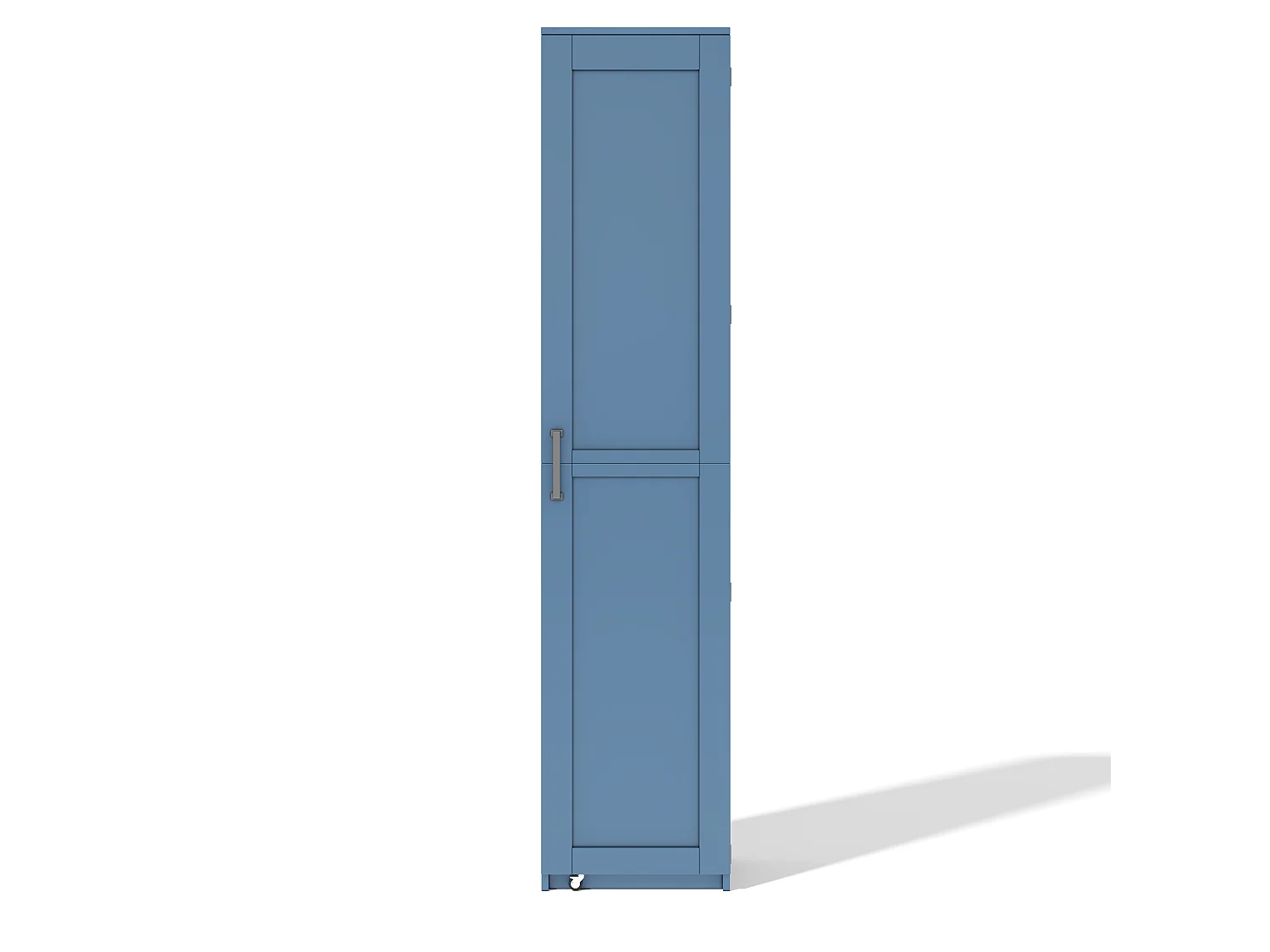 Bufé de cocina 40x40x183cm - con 1 puerta - estantes ajustables - con estante para especias - Azul