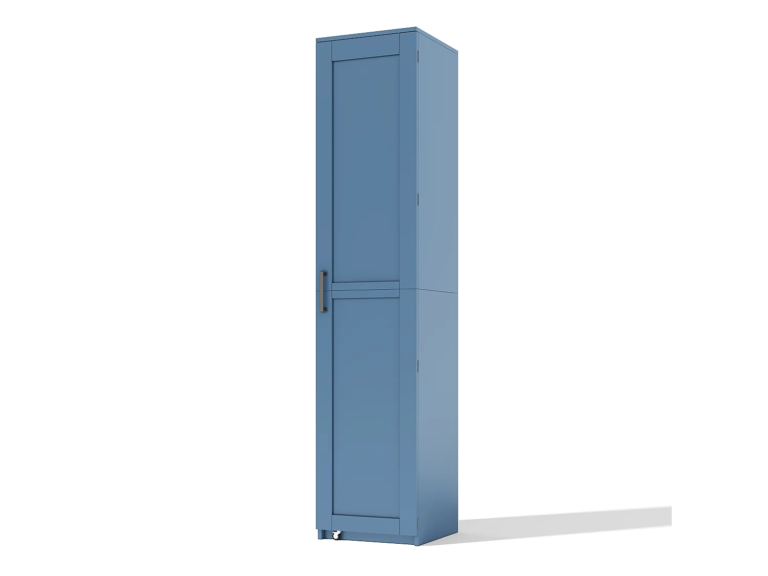Bufé de cocina 40x40x183cm - con 1 puerta - estantes ajustables - con estante para especias - Azul