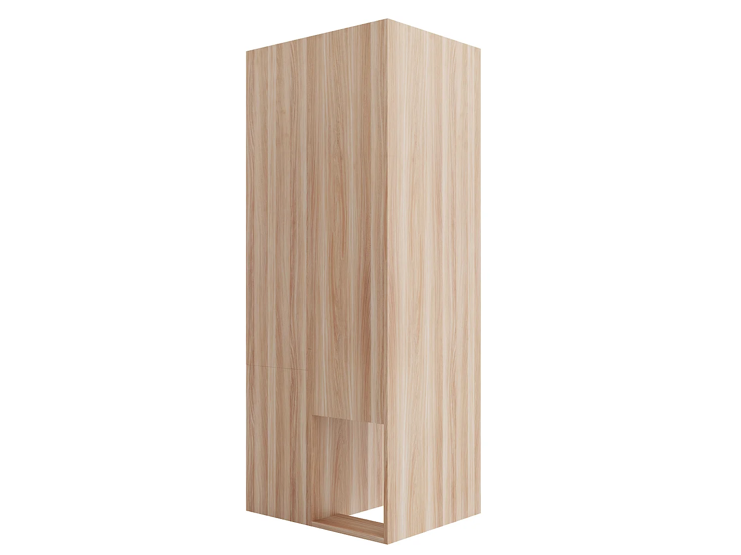 Schrank 70 × 55 × 175 cm - mit 3 Schubladen - mit Aufbewahrungsfächern - natur