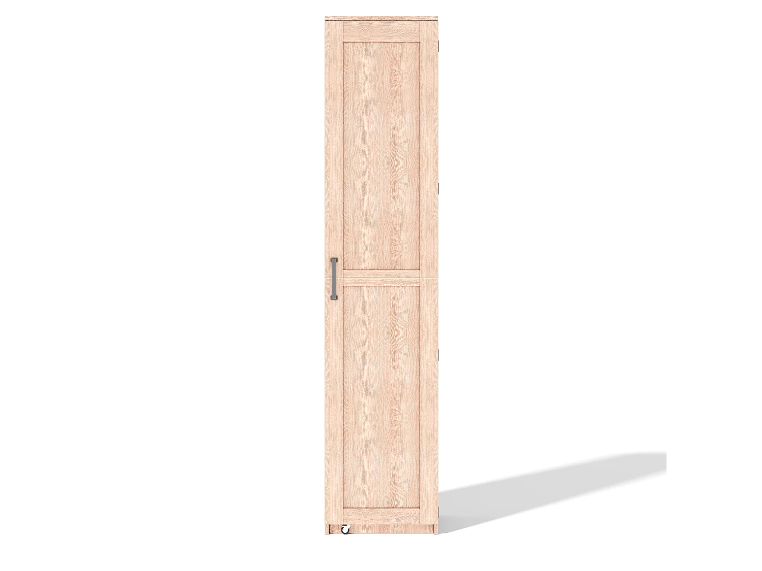 Køkkenbuffet 40x40x183cm - med 1 dør - justerbare hylder - med krydderihylde - Natur