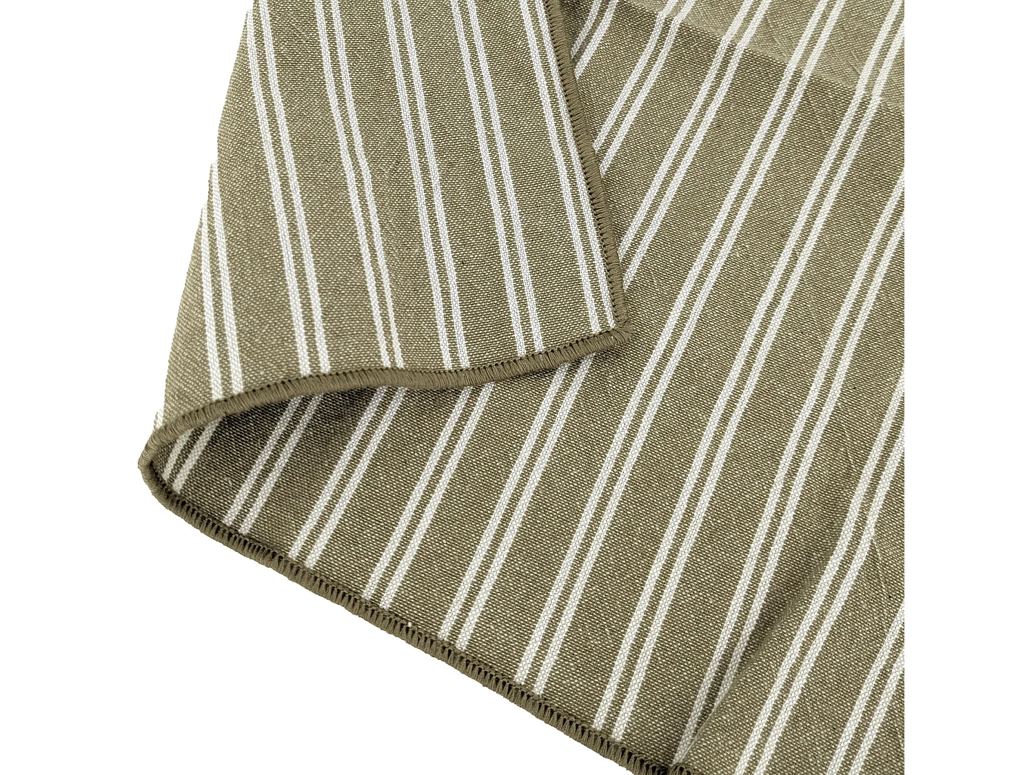 Lot de 3 torchons de cuisine coton 50x70 cm LILI vert kaki
