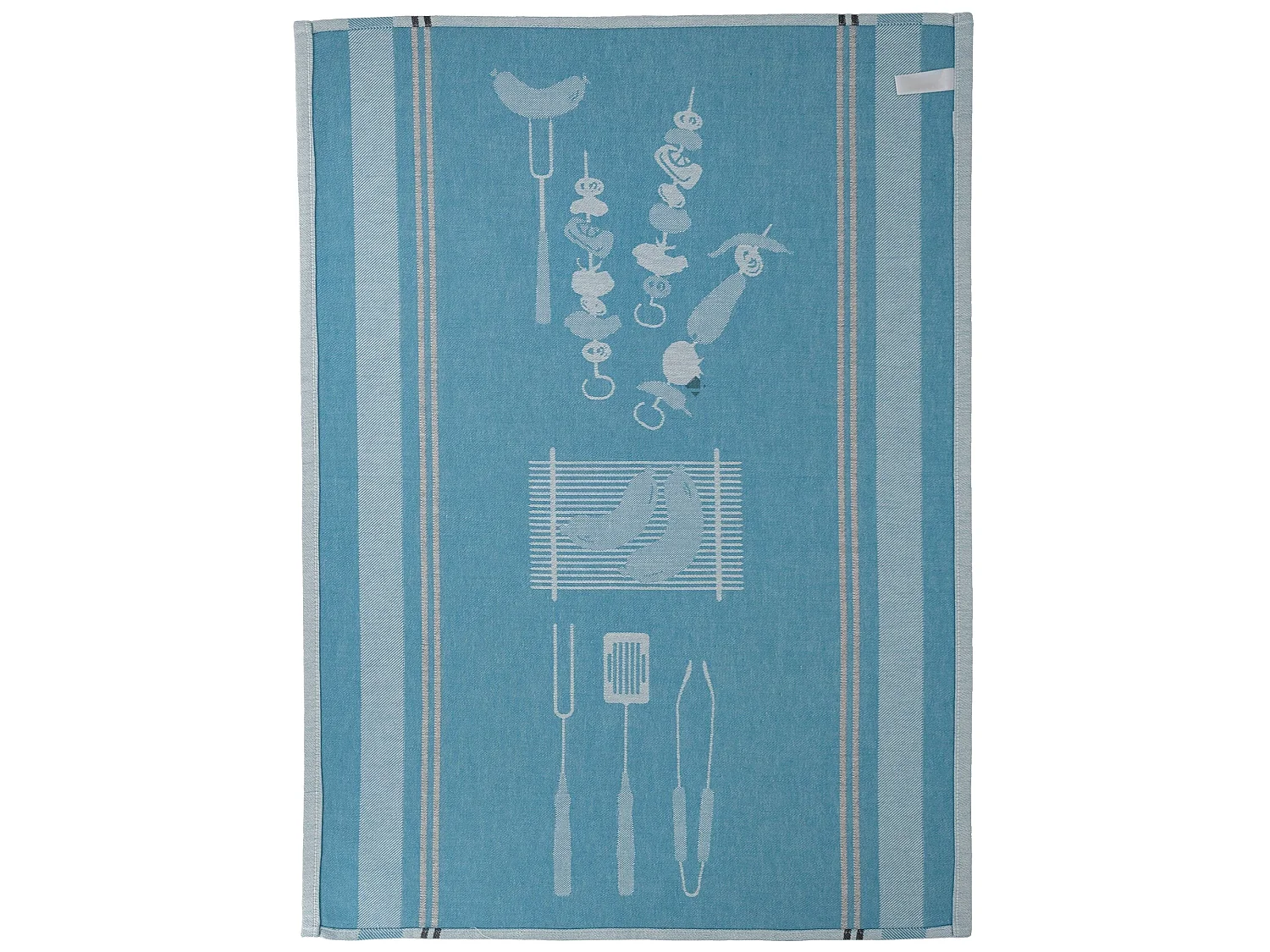 Lot de 2 torchons de cuisine toile collection BARB 50x70 cm vert