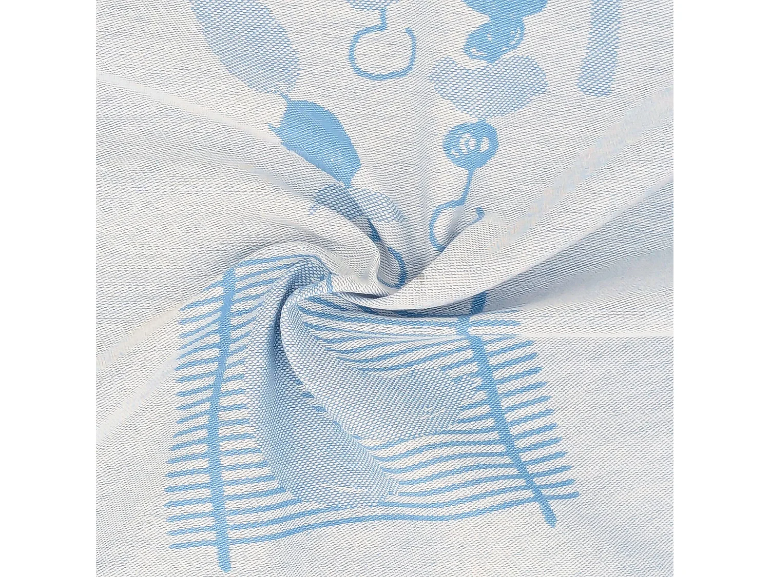 Lot de 2 torchons de cuisine toile collection BARB 50x70 cm bleu