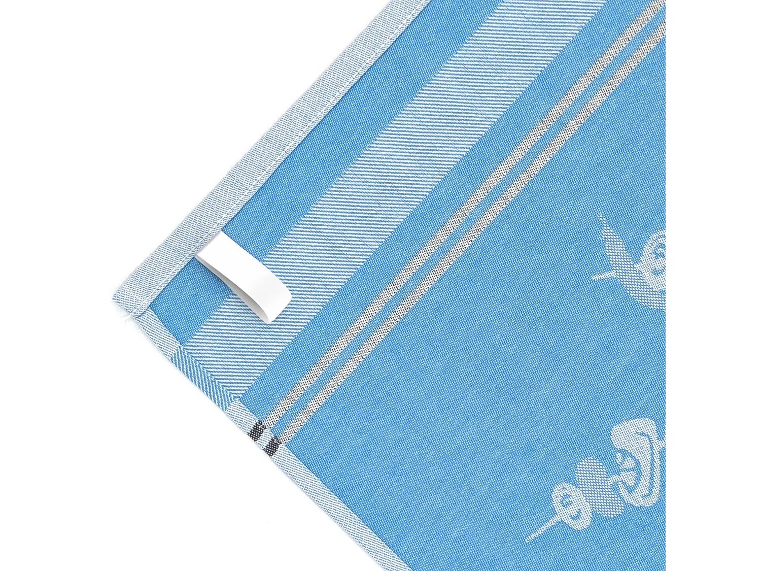 Lot de 2 torchons de cuisine toile collection BARB 50x70 cm bleu