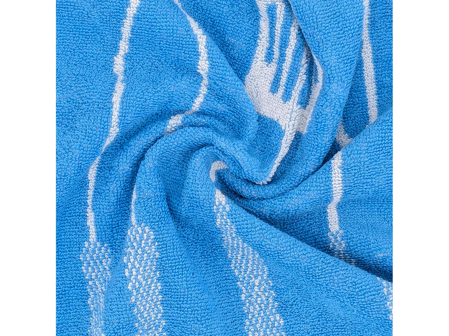 Lot de 2 torchons de cuisine éponge collection BARB 50x50 cm bleu