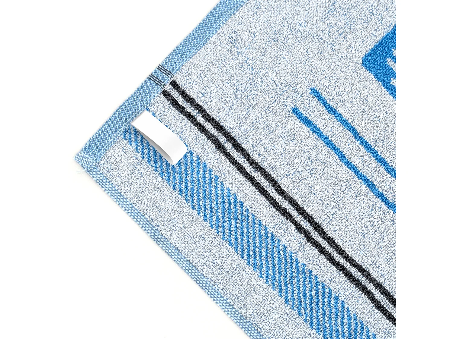 Lot de 2 torchons de cuisine éponge collection BARB 50x50 cm bleu
