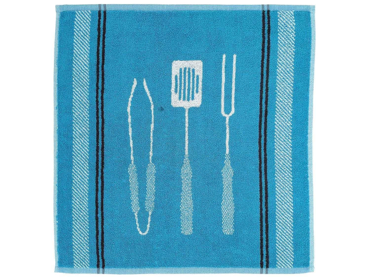 Lot de 2 torchons de cuisine éponge collection BARB 50x50 cm vert