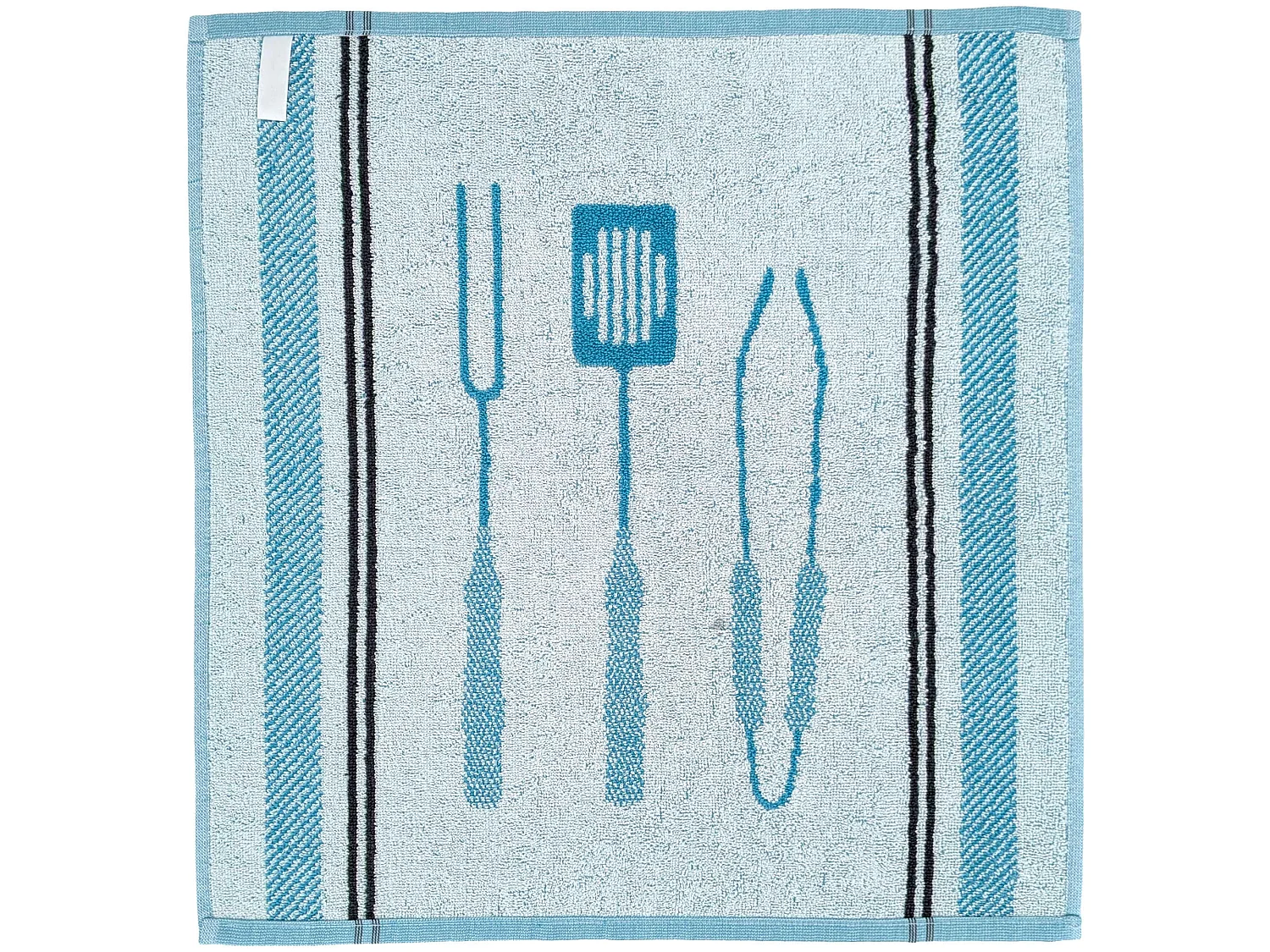 Lot de 2 torchons de cuisine éponge collection BARB 50x50 cm vert