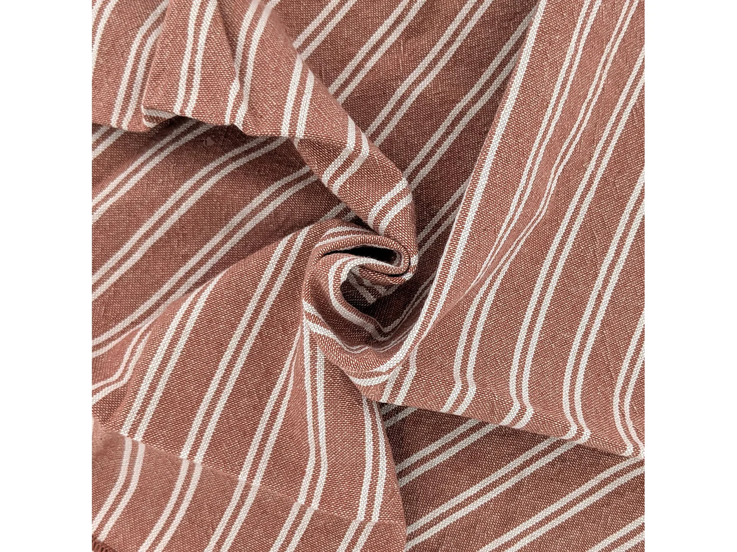 Lot de 3 torchons de cuisine coton 50x70 cm LILI marron terre cuite
