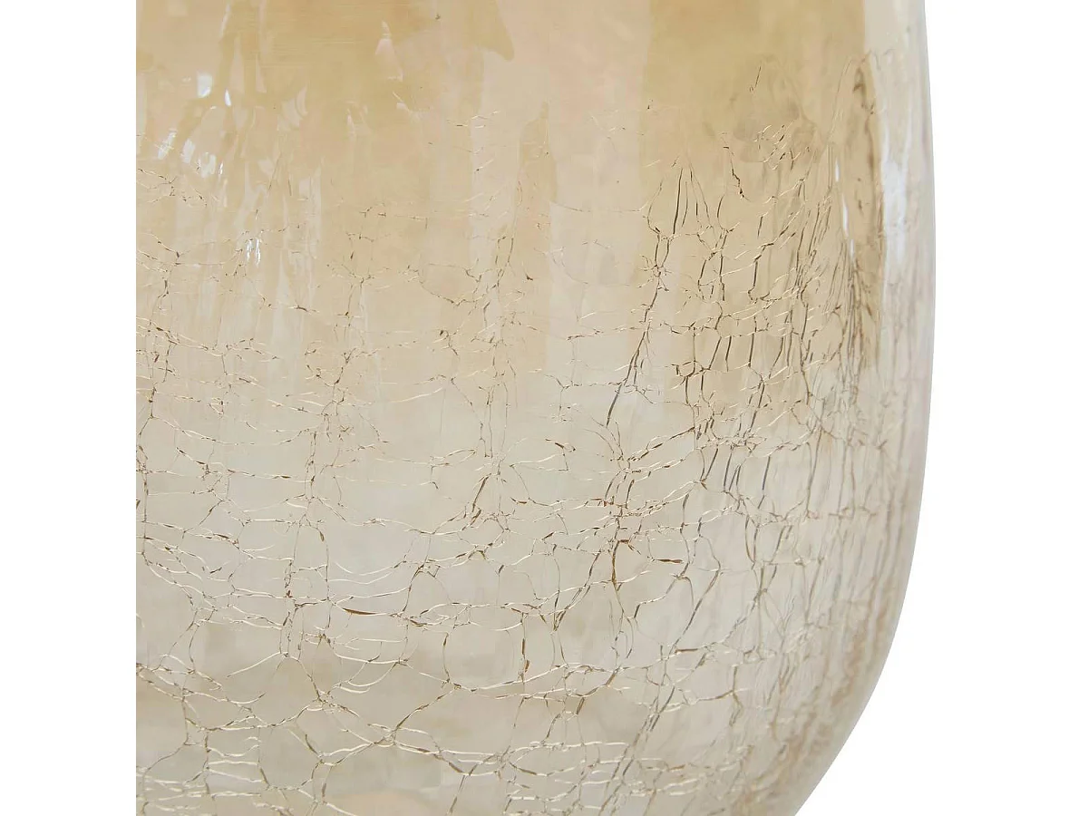 Vase en Verre Craquelé "Alexis" 25cm Transparent