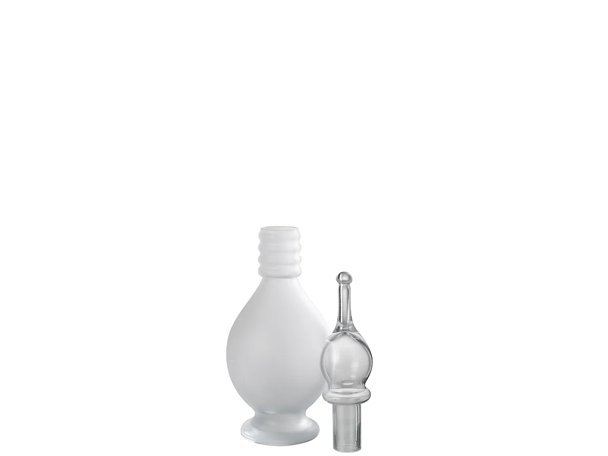 Vase Bouchon Fiole en Verre "Jo" 40cm Transparent