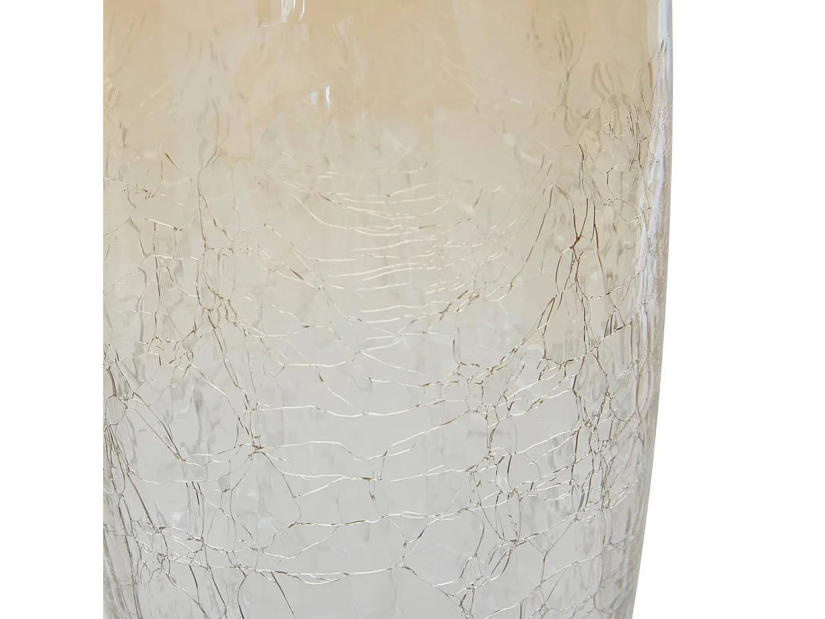 Vase en Verre Craquelé "Alexis" 40cm Transparent