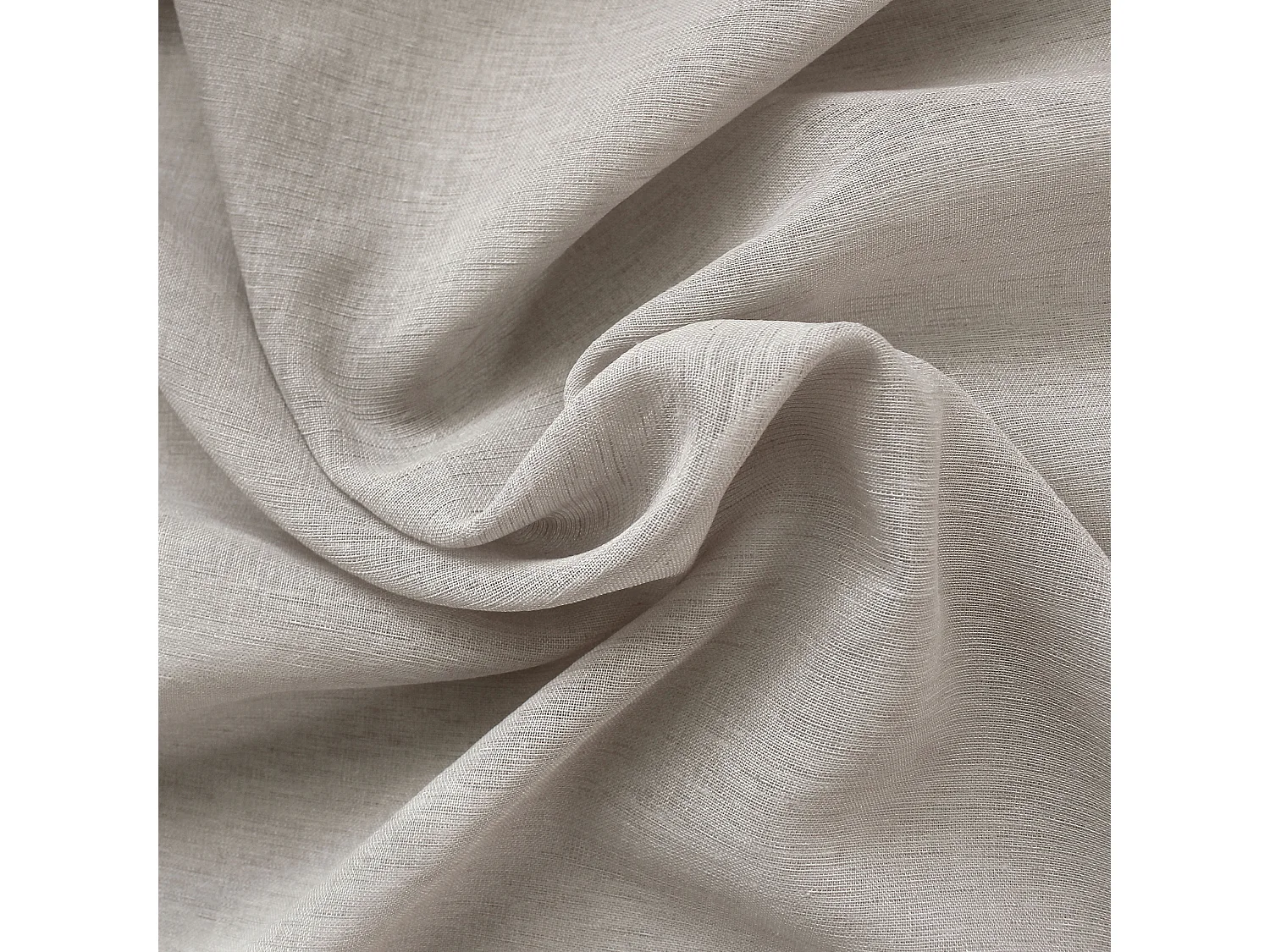 Voilages à œillets, Beige, 140x240cm, Lot de 2, Matière texturée, Collection Sia, CMADECO - Beige