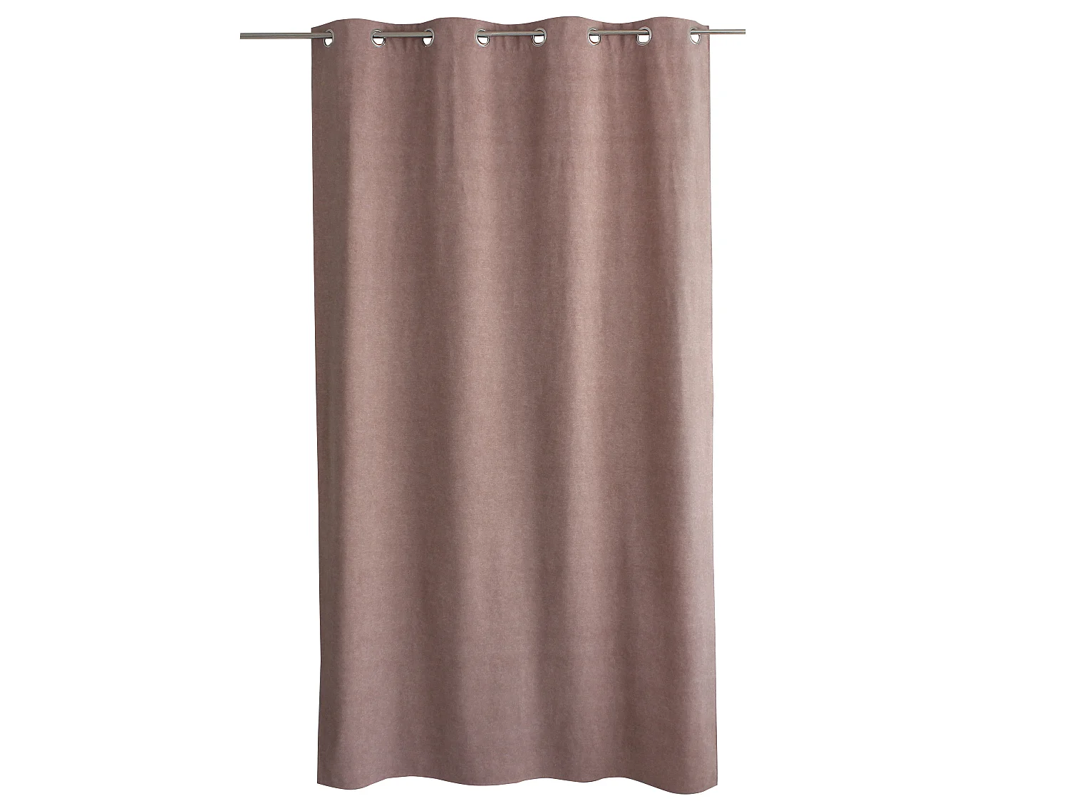 Rideaux Thermique à Œillets, Vieux rose, 140x240 cm, Lot de 2, Velours Marbré, Collection Nuuk, CMADECO - Rose