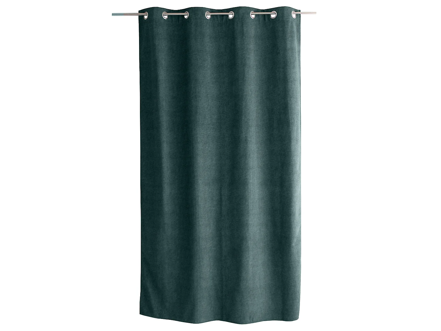 Rideaux Thermique à Œillets, Bleu, 140x240 cm, Lot de 2, Velours Marbré, Collection Nuuk, CMADECO - Bleu