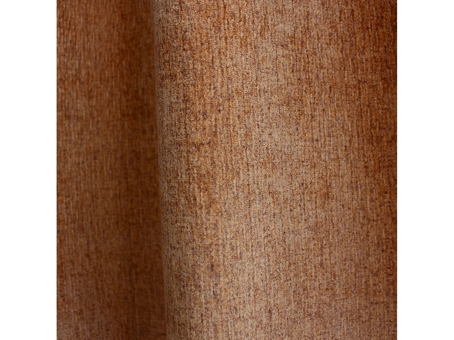 Rideau Thermique à Œillets, Camel chiné, 140x240 cm, Velours Chenillé, Collection Alpaga, CMADECO - Marron