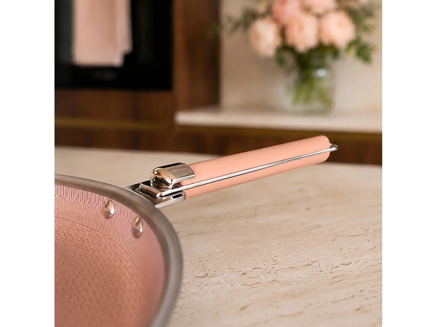 Menastyl - Lot 6 Pieces Aglae En Acier Inoxydable Rose (1 Poignée)