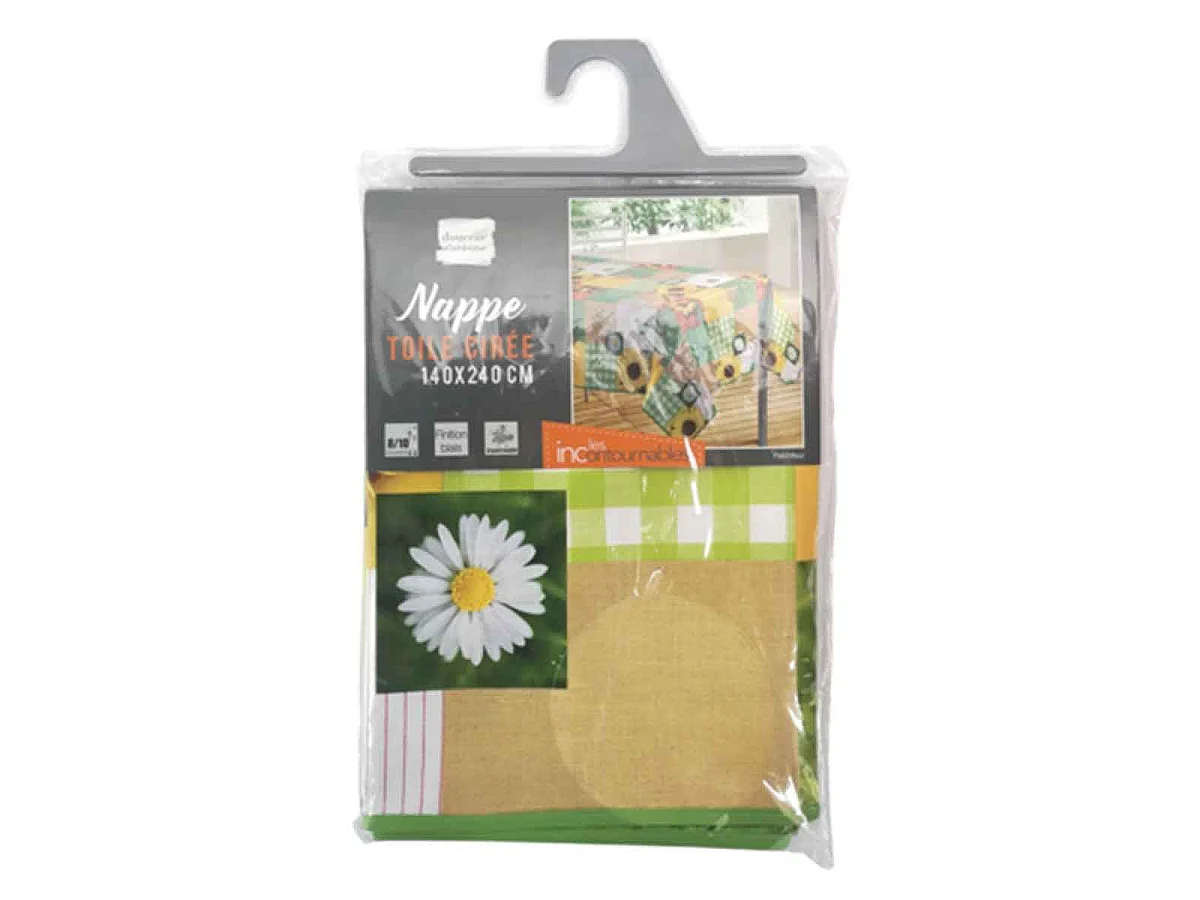 Nappe Toile Cirée "Patchfleur" 140x240cm Multicolore