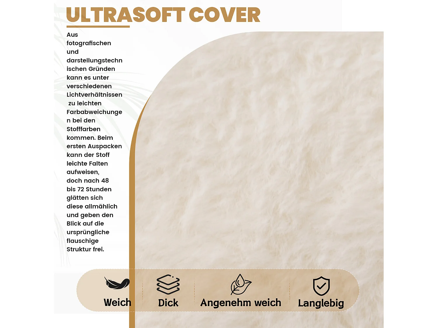 Vit sittpuff 98x98x60 cm i polyester, ergonomisk, för vardagsrum