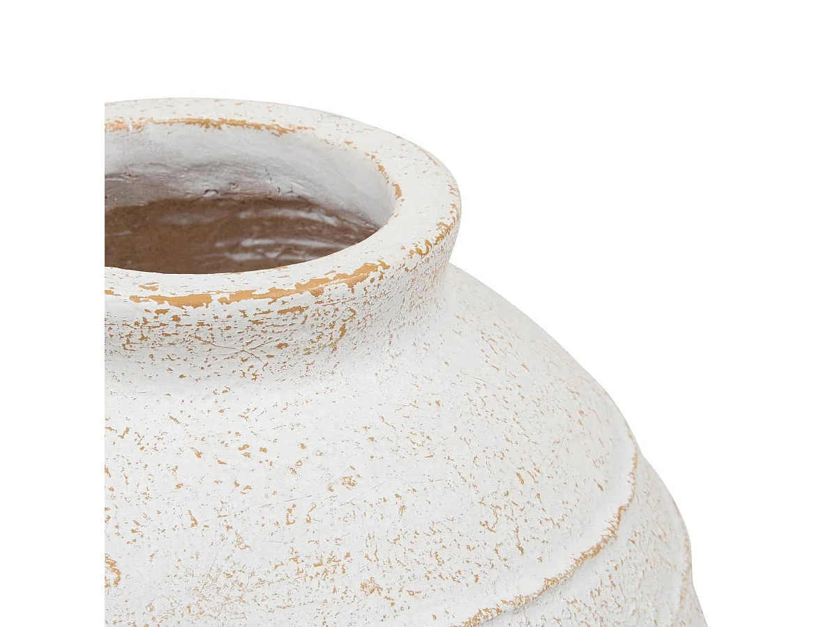 Vase Jarre Déco "Romia" 38cm Blanc