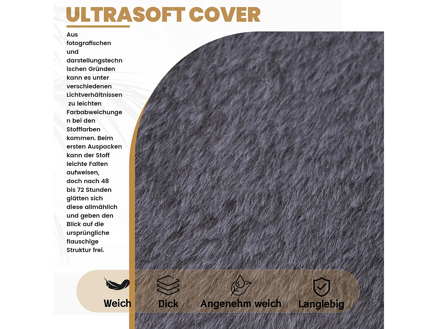 Grå sittpuff 98x98x60 cm i polyester, ergonomisk, för vardagsrum