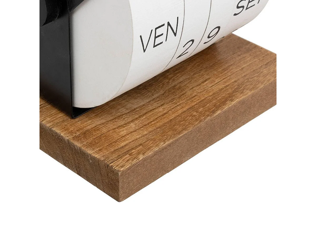 Calendrier Déco "Be Vintage" 15cm Blanc
