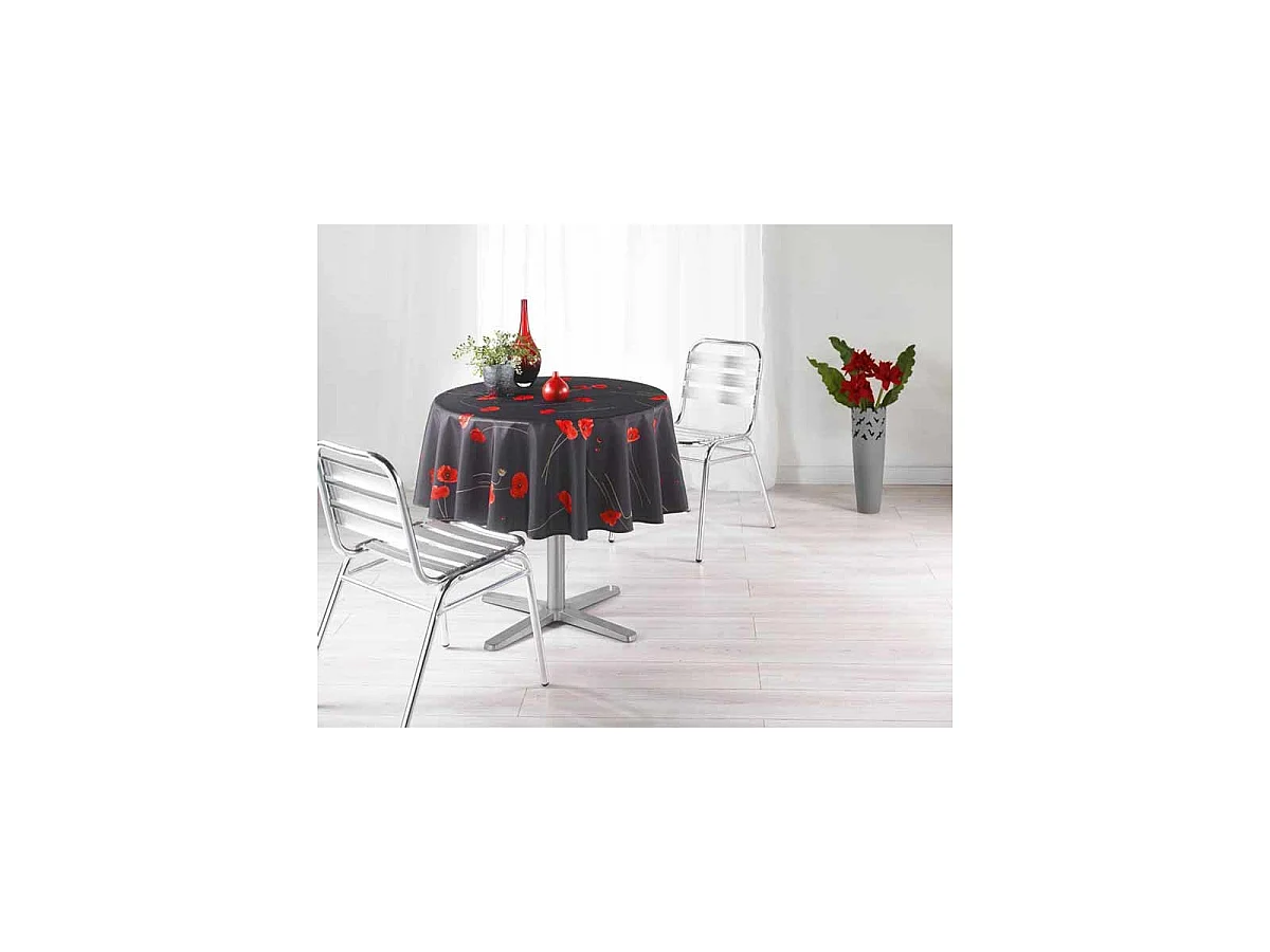 Nappe Polyester 180cm Amapola Anthracite
