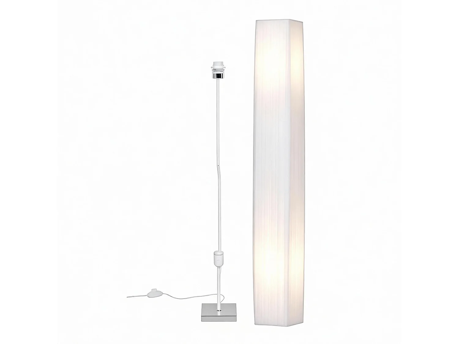 Lampadaire Colonne Design Moderne | Luminaire sur Pied 120 cm | Éclairage Ambiance pour Salon et Chambre | Structure en Acier Inoxydable | sans Ampoules