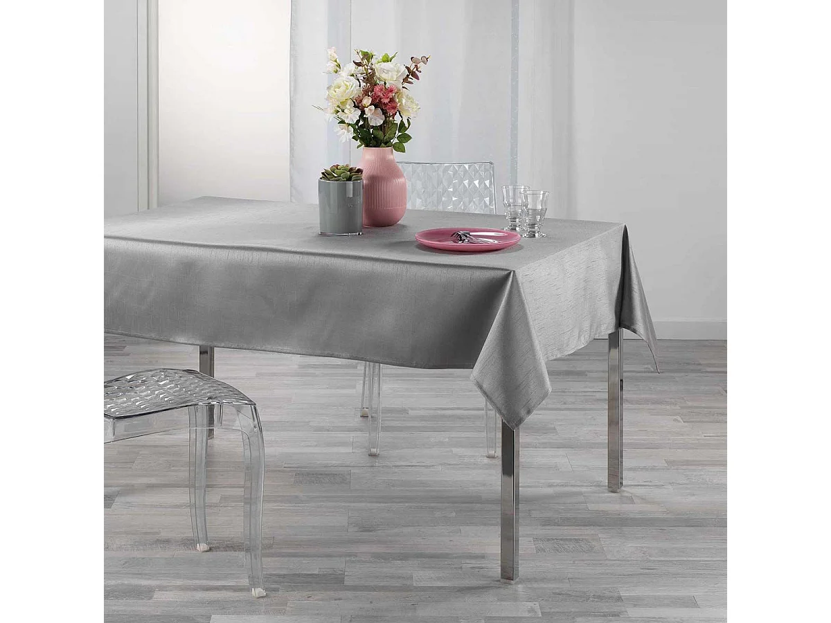 Nappe Rectangulaire "Shana" 150x240cm Gris Perle